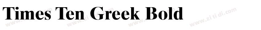 Times Ten Greek Bold字体转换